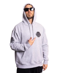 WSRH - SLEEVE LOGO BLUZA KAPTUR SZARA