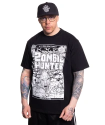 BRAINDEADFAMILIA - ZOMBIE HUNTER T-SHIRT CZARNY      