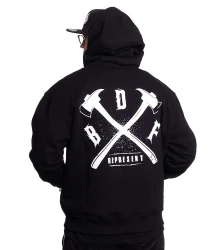 BRAINDEADFAMILIA - REDRUM BLUZA KAPTUR ZIP CZARNA      