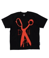 DEMONOLOGIA - NOŻYCE T-SHIRT CZARNY/CZERWONY 