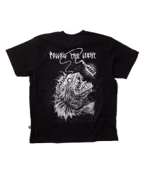 BRAINDEADFAMILIA X STYXBOTTLEDWATER - ŻABNICA T-SHIRT CZARNY  
