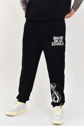 BRAINDEADFAMILIA - NEW KING SPODNIE DRESOWE CZARNE    