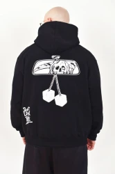 BRAINDEADFAMILIA - MIRROR BLUZA KAPTUR CZARNA    