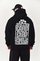 BRAINDEADFAMILIA - CEMENTARY BLUZA KAPTUR CZARNA    