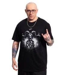 DEMONOLOGIA - KOZIOŁ 666 T-SHIRT CZARNY      