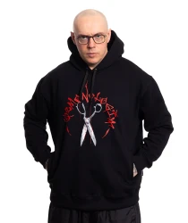 DEMONOLOGIA - NOŻYCZKI NEW BLUZA KAPTUR CZARNA       